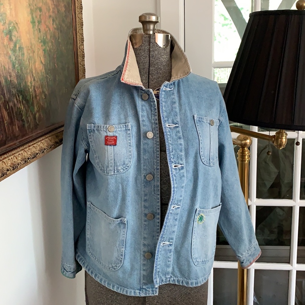 Gap XS denim jacket. Reworked from Gap Archive.